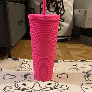 Starbucks Vibrant Pink Studded Tumbler 24 fl. oz